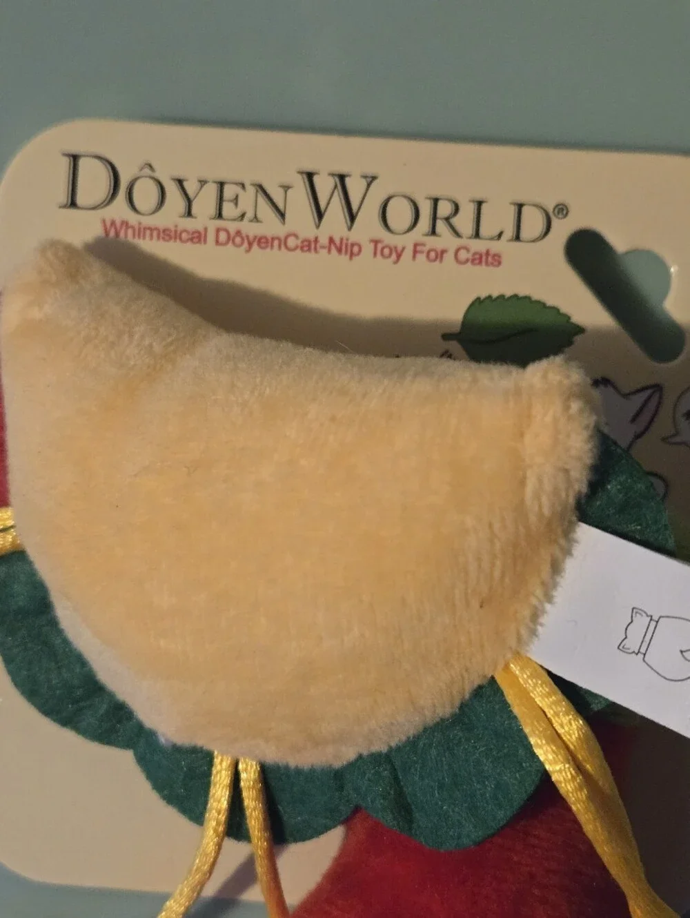 Doyen World Natural Material Plush Taco and Hot Sauce Cat Toy